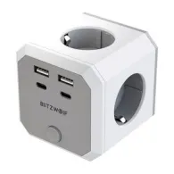 BlitzWolf BW-EC2 8-in-1 Power Cube (4xAC / 2 x USB-A / 2 x USB-C)