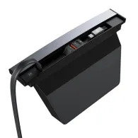 Hub Baseus T-Space cu cabluri USB-C la USB-C pentru mașini Tesla (negru)