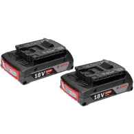 BOSCH GBA18V Set 2 acumulatori cu led Li-Ion, 18V, 2Ah