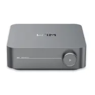 Amplificator stereo cu streamer WiiM AMP Pro, Wi-Fi 6, Bluetooth 5.3, HDMI ARC & Voice Control, Dark Grey