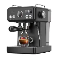 Mașină de espresso cu piston HiBREW H10A cu control al temperaturii (negru)