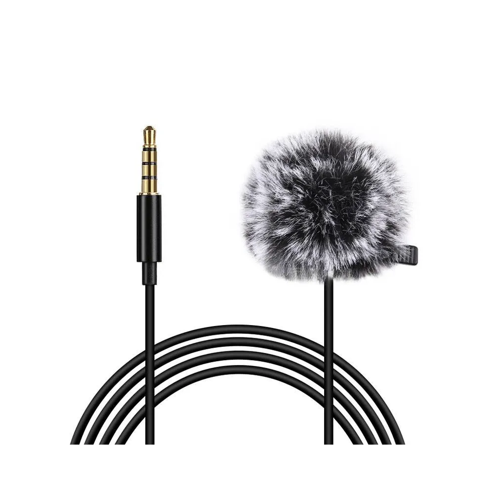 Microfon Jack Puluz clip de cravată PU424 1.5m 3.5mm Jack