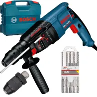 BOSCH GBH 2-26 DFR Ciocan rotopercutor SDS-plus 800 W, 2.7J + Set 5 burghie SDS-PLUS-5X, 6/6/8/8/10 mm