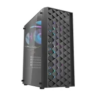 Carcasă pentru computer Darkflash DK351 (negru) + 4 ventilatoare RGB