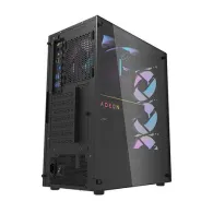 Carcasă pentru computer Darkflash DK352 Plus (negru) + 4 ventilatoare RGB