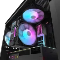 Carcasă pentru computer Darkflash DK352 Plus (negru) + 4 ventilatoare RGB