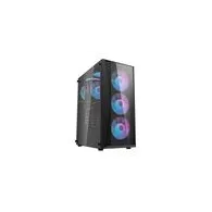 Carcasă pentru computer Darkflash DK352 Plus (negru) + 4 ventilatoare RGB
