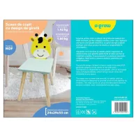 Scaun copii, MDF,design girafa, U-Grow