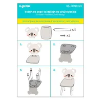 Scaun copii, MDF,design ursulet koala, U-Grow