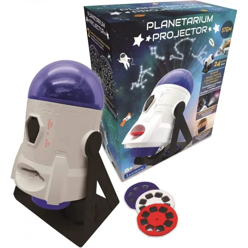 PROIECTOR CU CONSTELATII SI IMAGINI, 2IN1, 360 DE GRADE, LEXIBOOK