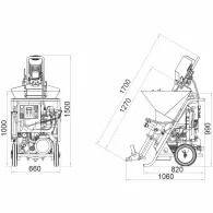 Masina de tencuit Imer Koine 3.1 230V debit 2-17 l/min materiale preamestecate