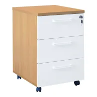 Dulapior mobil, stejar Ferrara/alb