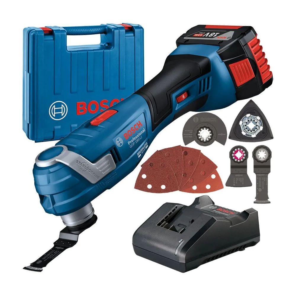 BOSCH GOP 185-LI Multicutter cu 1 acumulator Li-Ion, 4Ah + Valiza