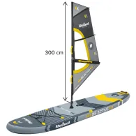 SET PLACA GONFLABILA WINDSURFING SUP 305X76X15 CM