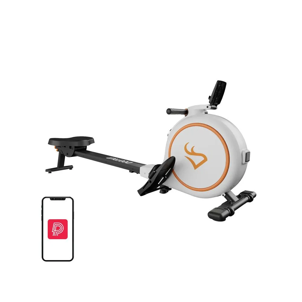 Aparat de vâslit magnetic Deer Run RW600 (alb)