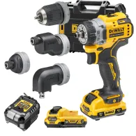 DEWALT DCD703L2T-QW Masina de gaurit si insurubat 12V, 57.5Nm, brushless + Valiza + 2x acumulatori Li-Ion, 12V, 3Ah + Incarcator