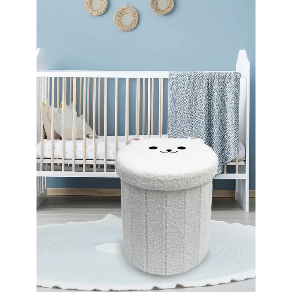 Taburet figurina urs Polar 30x37.5 cm