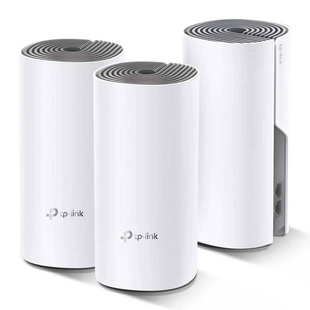 TP-LINK Deco E4 (3-pack) Bandă dublă (2.4 GHz/ 5 GHz) Wi-Fi 5 (802.11ac) Alb, Gri 2 Intern Tp-link - 1