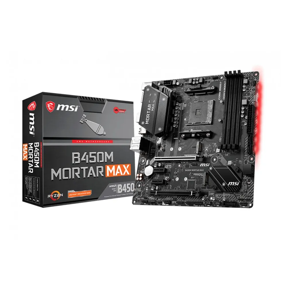 MSI B450M Mortar Max AMD B450 Mufă AM4 micro-ATX Msi - 1