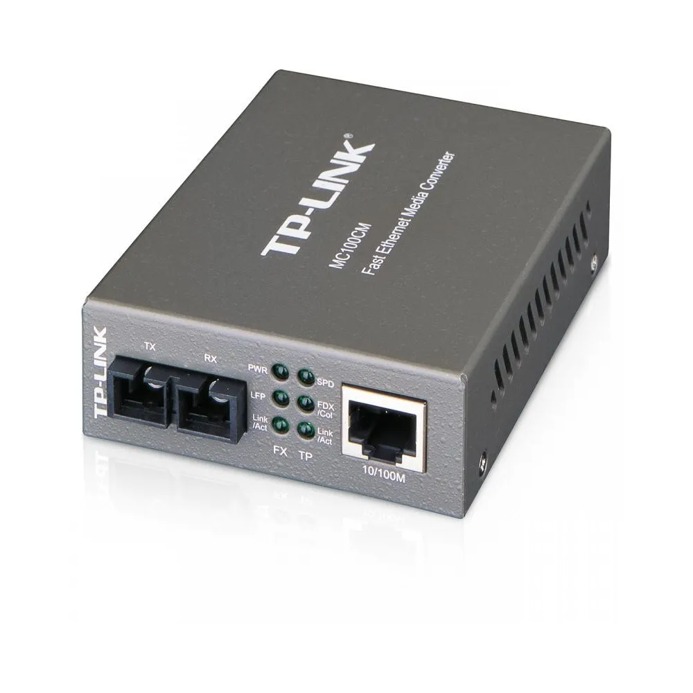 Switch media convertor tp-link 2 porturi (1x100mbps sc 1x10/100 mbps Tp-link - 1
