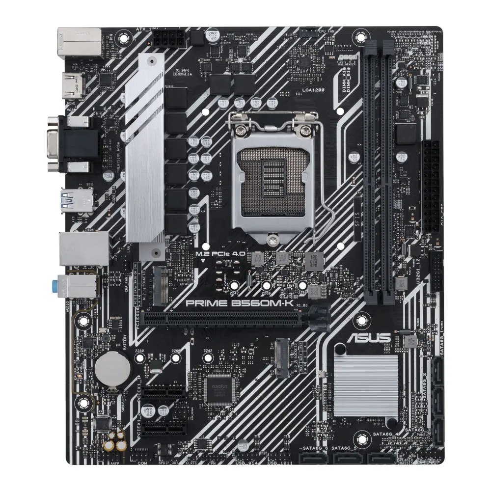 ASUS PRIME B560M-K Intel B560 LGA 1200 micro-ATX Asus - 1