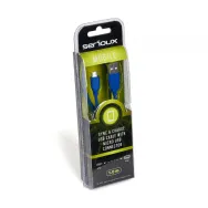Cablu de date/incarcare serioux port microusb 1m albastru Serioux - 1