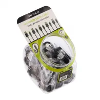 Borcan serioux cablu microusb 1m 50buc negru Serioux - 1