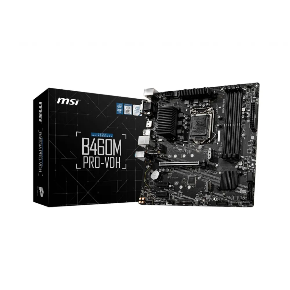 MSI B460M Pro-VDH Intel B460 LGA 1200 micro-ATX Msi - 1